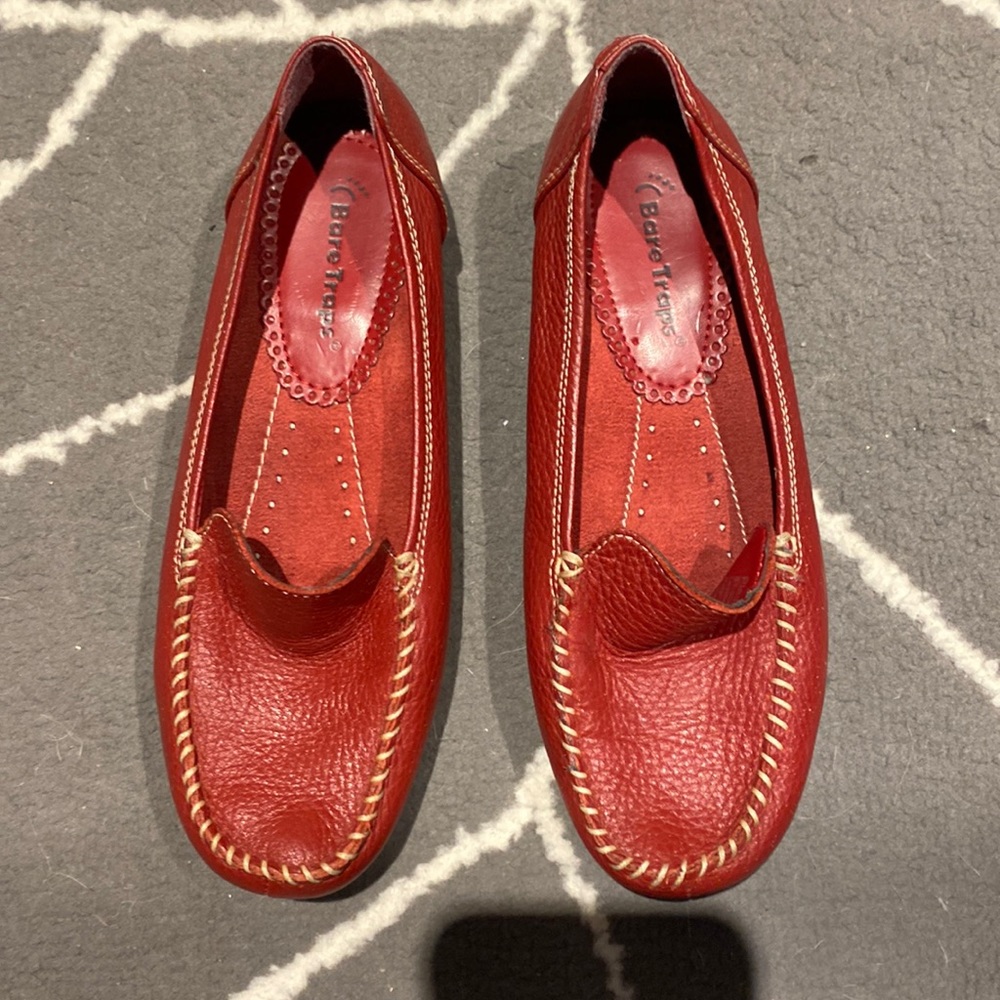 Red leather Hush Puppies size 6.5 $20